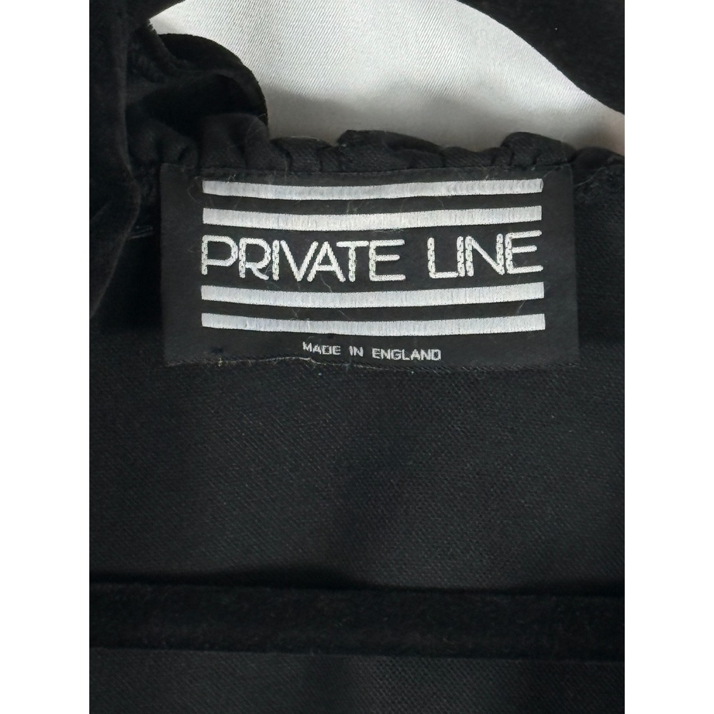 Private Line Vintage Beautiful Black Velvet Ruffle Cape Wrap Made in England - Picture 4 of 7